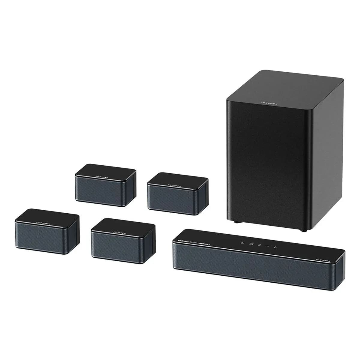 Ultimea Poseidon D80 Boom 7.1 Soundbar Subwoofer Speaker Kit, Dolby Atmos, 500W Peak Power