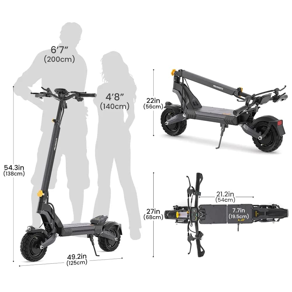 Ausom L2 Max Dual Motor Electric Scooter - 6