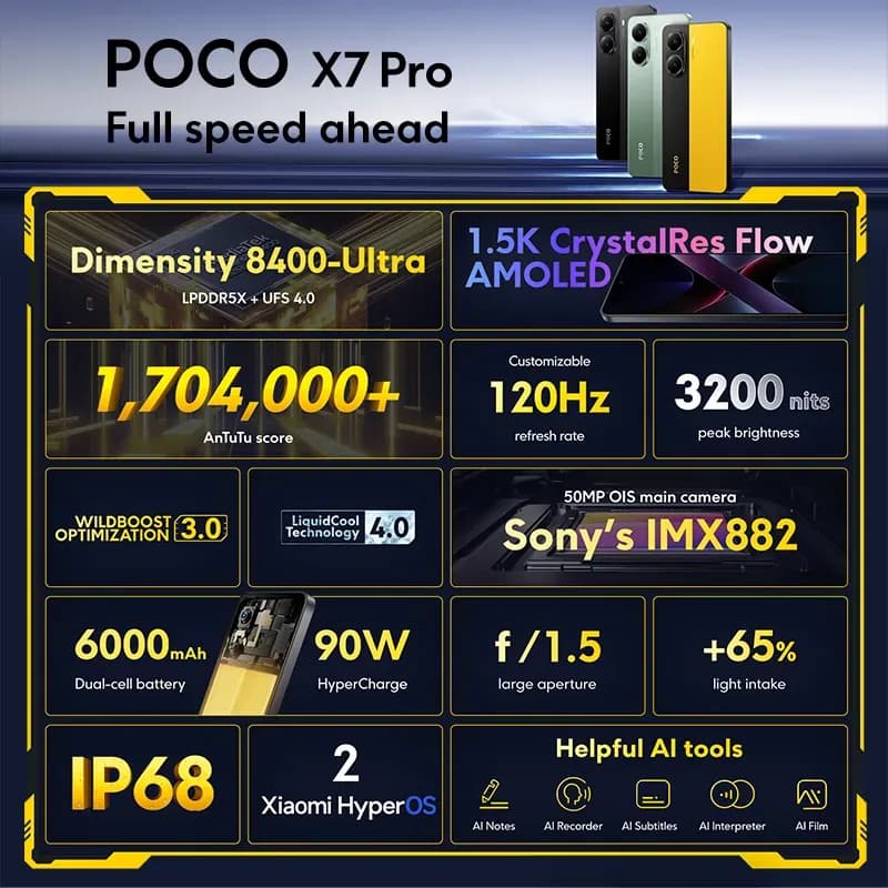 Global Version POCO X7 Pro Global Version Smartphone - 3