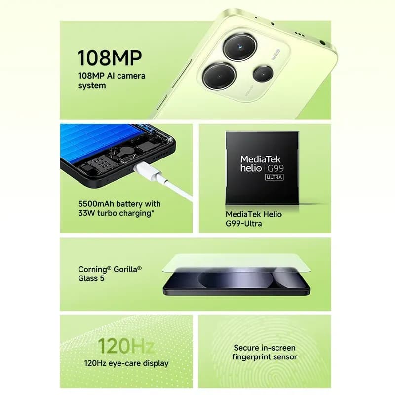 Global Version Xiaomi Redmi Note 14 NFC - 5