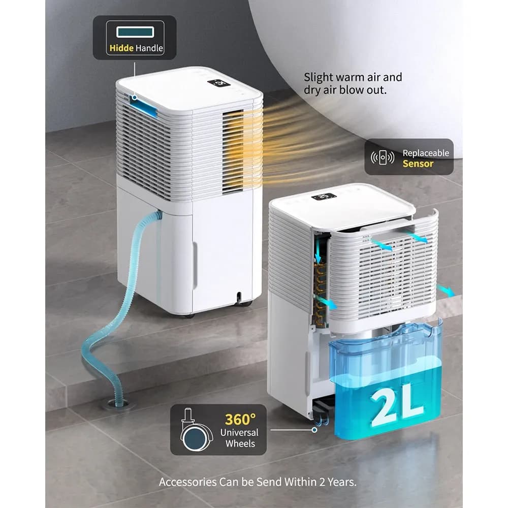HUMILABS 12L Dehumidifier with 24H Timer - 6