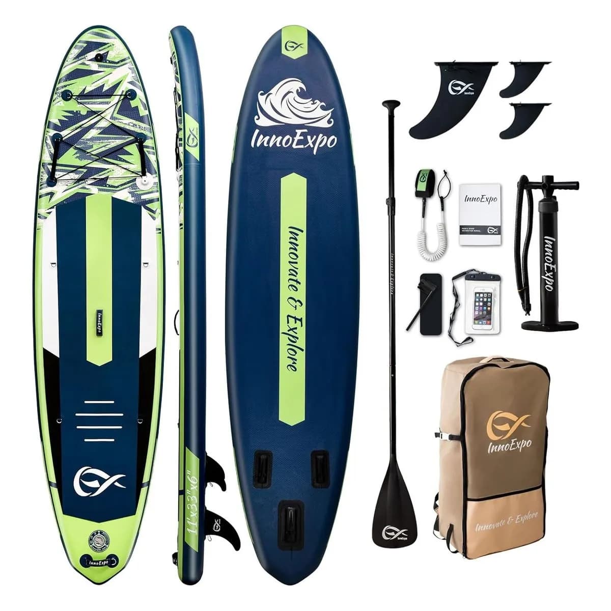 InnoExpo 350x83x15cm Inflatable SUP Board - 1