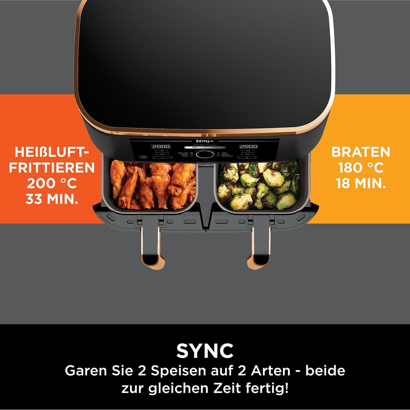 Ninja Foodi MAX Dual Zone Air Fryer 9.5L - 5
