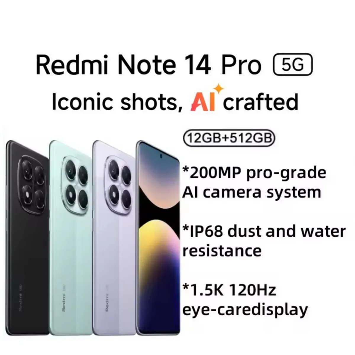 Global Version Xiaomi Redmi Note 14 Pro 5G - 1