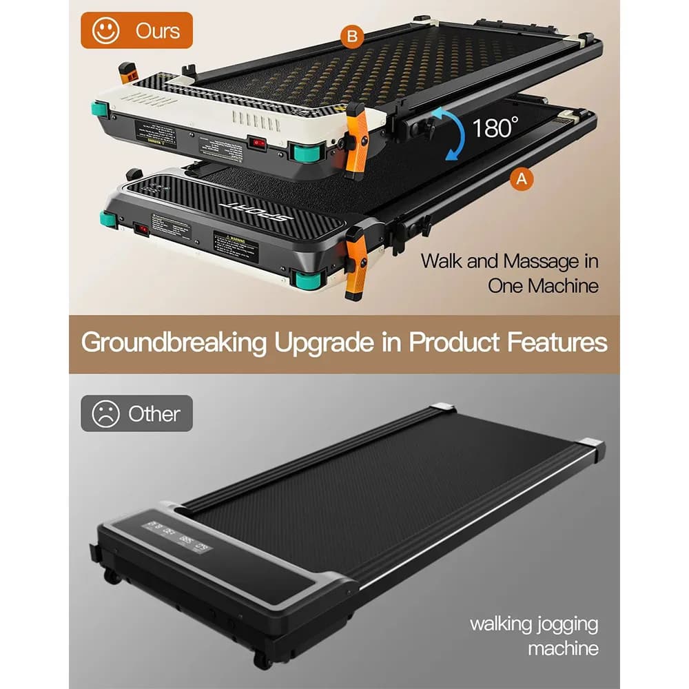 Akluer 520A-B Dual-Sided Walking Pad with Handle - 4