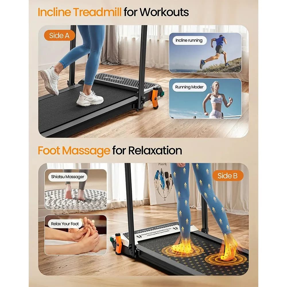 Akluer 520A-B Dual-Sided Walking Pad with Handle - 7
