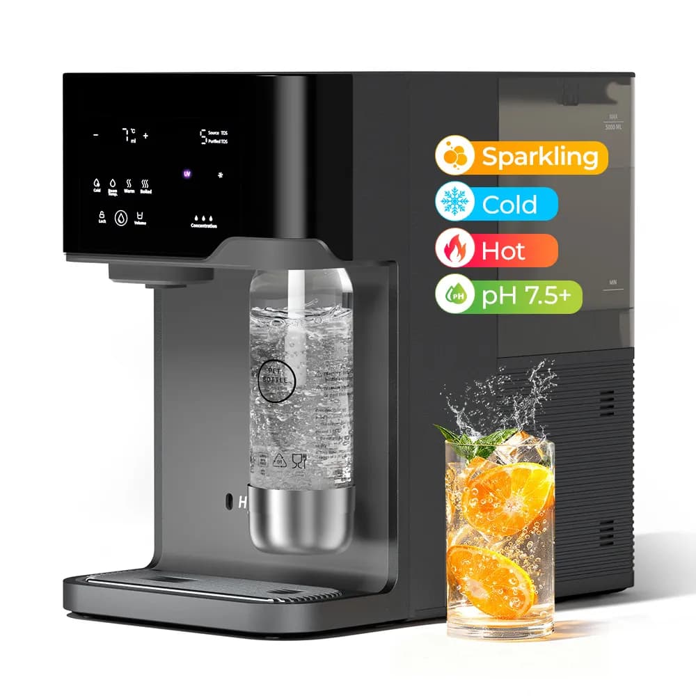 Hydrofast C300 RO Countertop Water Purifier – Iced & Sparkling Water, 6-Stage RO, UV Sterilization - 2