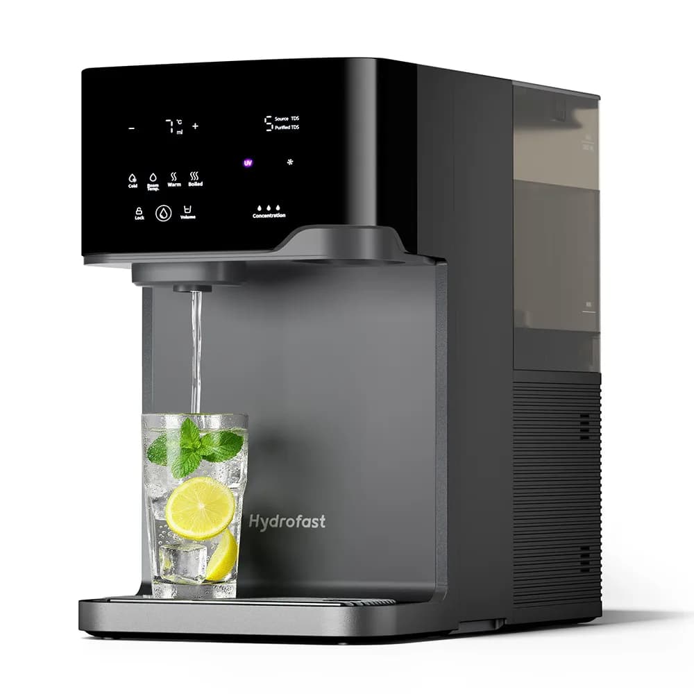 Hydrofast C300 RO Countertop Water Purifier – Iced & Sparkling Water, 6-Stage RO, UV Sterilization - 5