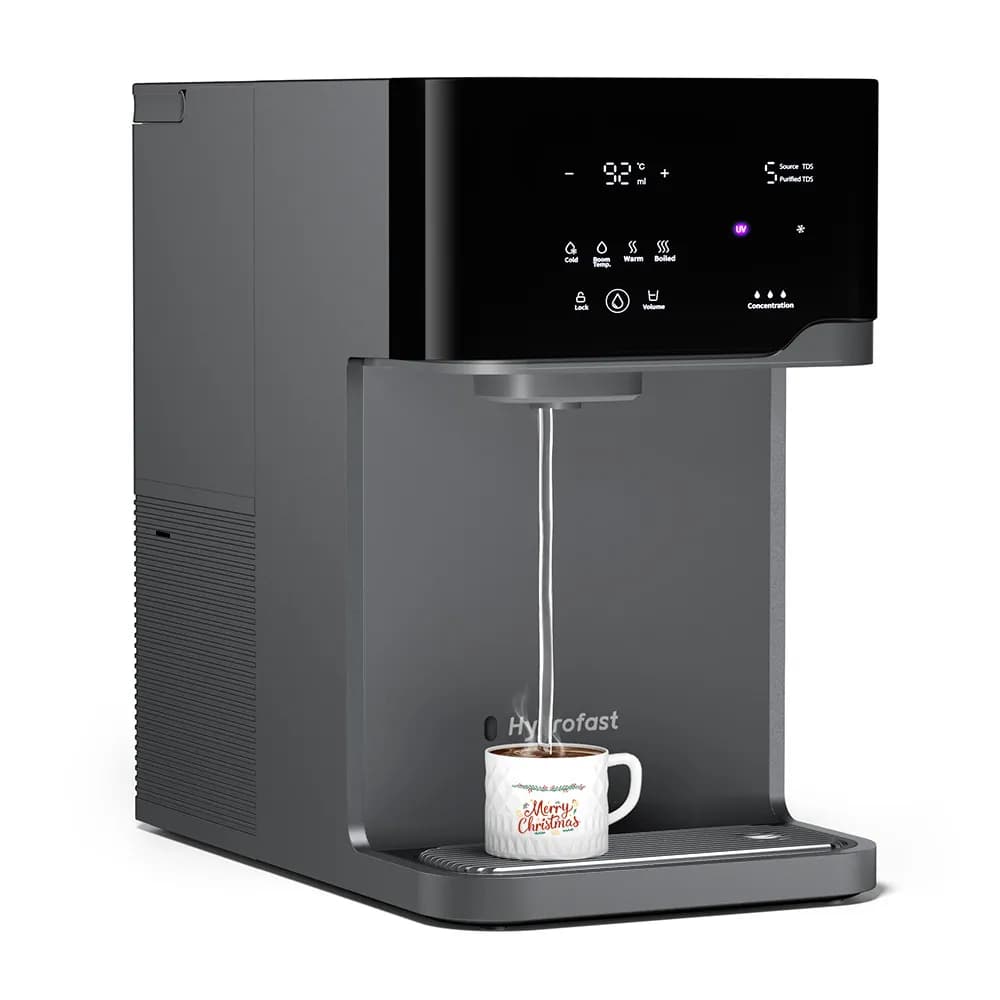 Hydrofast C300 RO Countertop Water Purifier – Iced & Sparkling Water, 6-Stage RO, UV Sterilization - 8