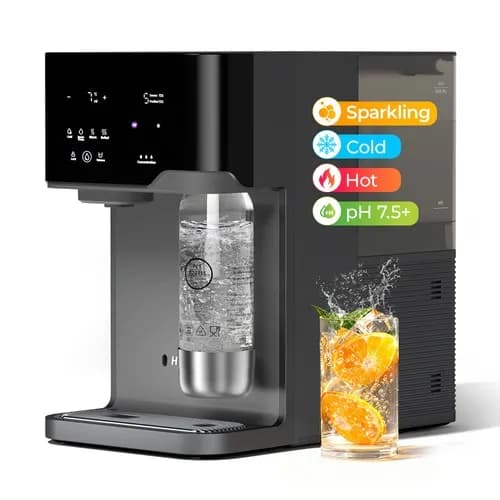 Hydrofast C300 RO Countertop Water Purifier – Iced & Sparkling Water, 6-Stage RO, UV Sterilization