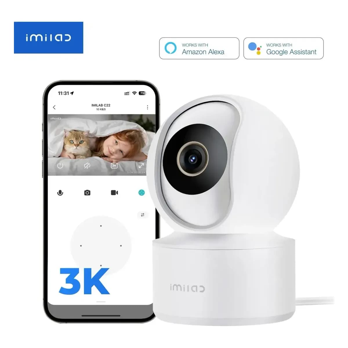 IMILAB C22 notranja nadzorna kamera 25 EUR