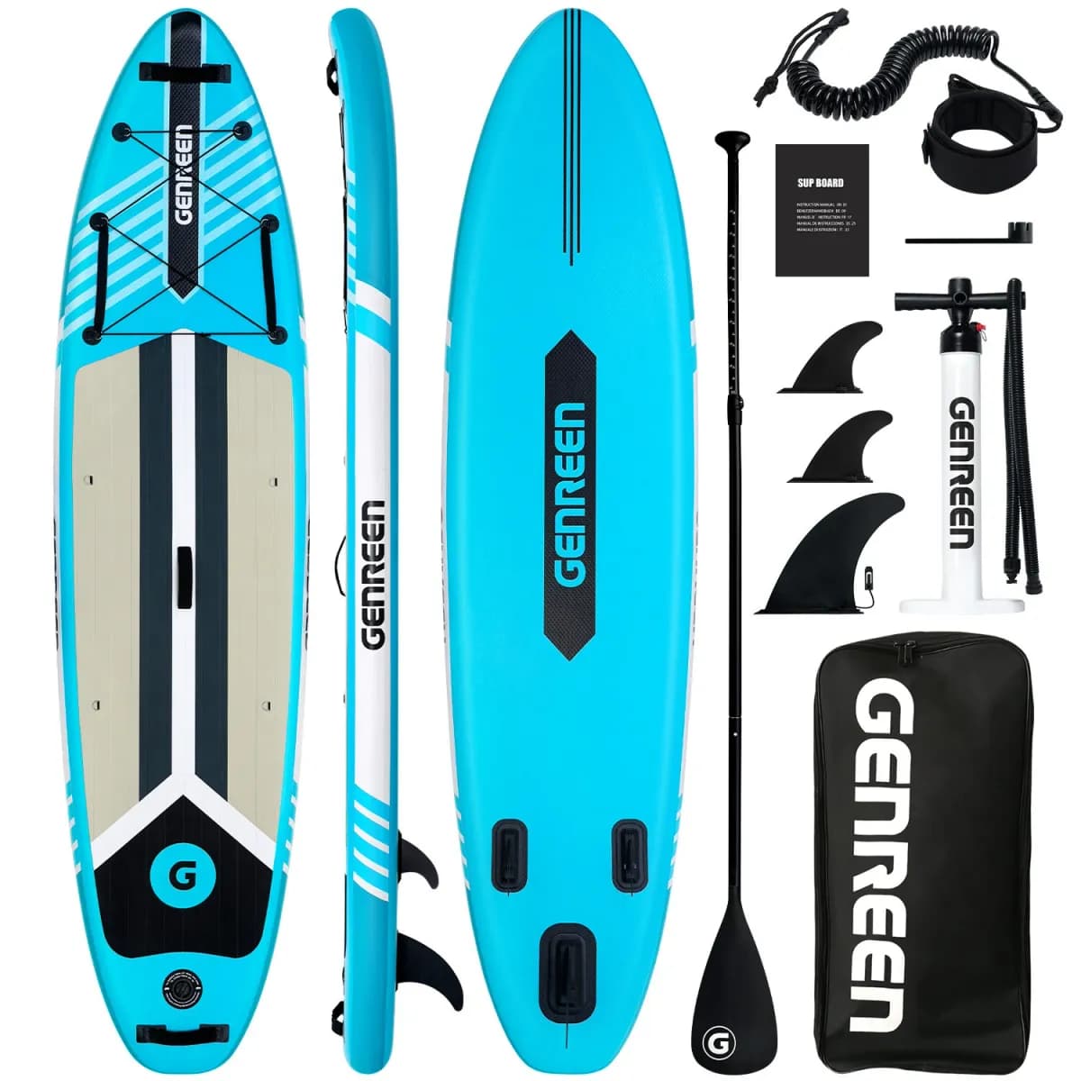 WaveRite SUP Inflatable Paddle Board 335x81x15cm