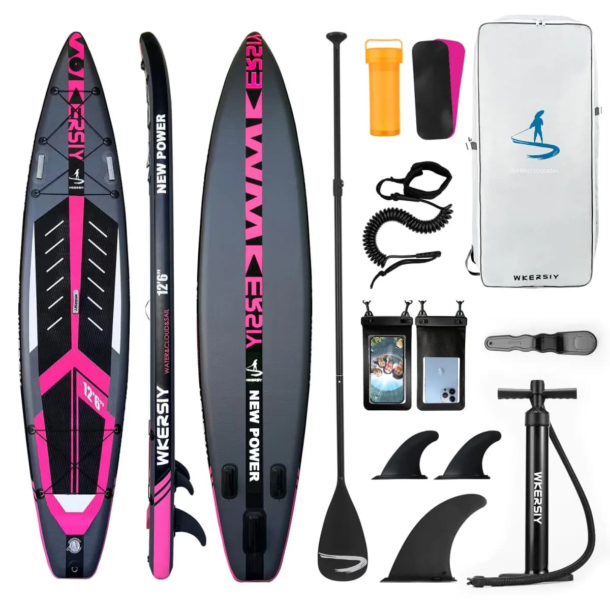 WKERSIY 380x81x15cm Inflatable SUP Board - 2