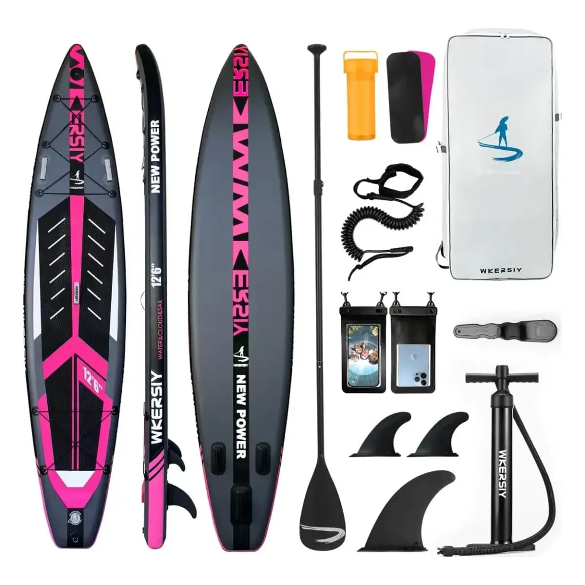WKERSIY 380x81x15cm Inflatable SUP Board