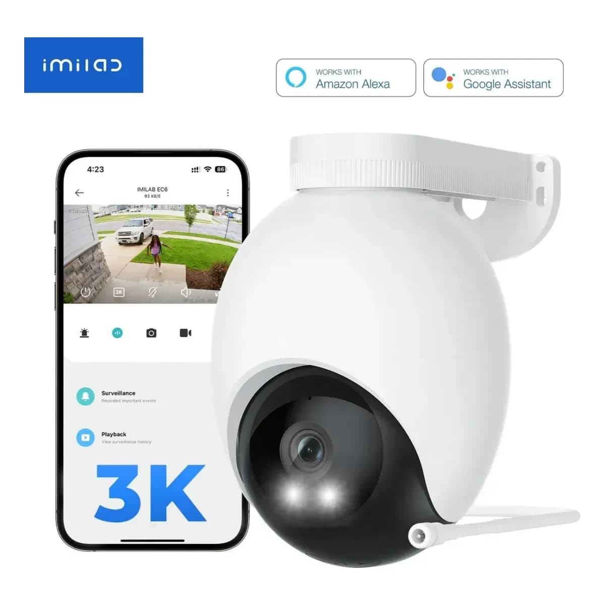 IMILAB EC6 3K zunanja kamera 44 EUR - 1
